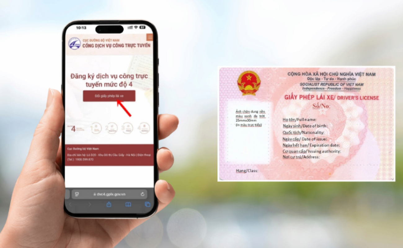hướng dẫn đổi bằng lái xe máy ô tô