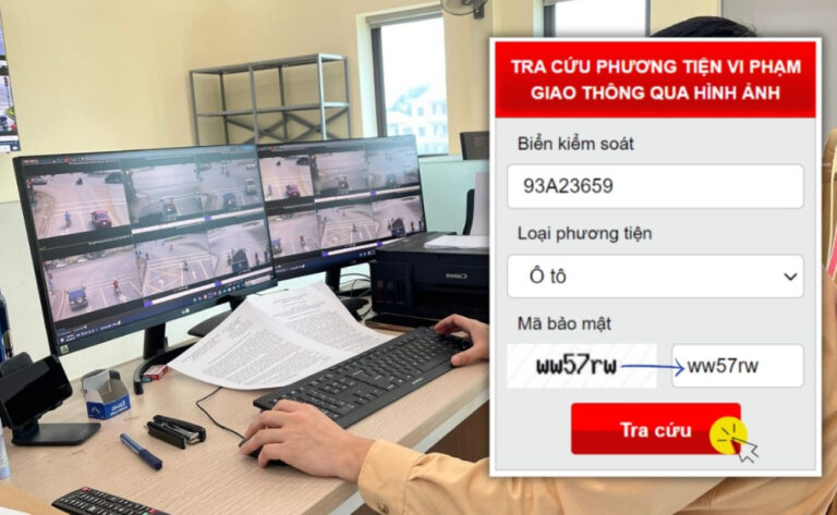 hướng dẫn tra cứu phạt nguội