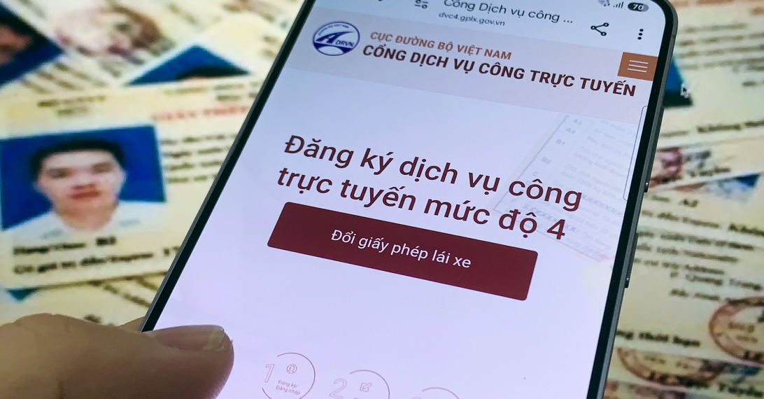 đổi giấy phép lái xe tại nhà