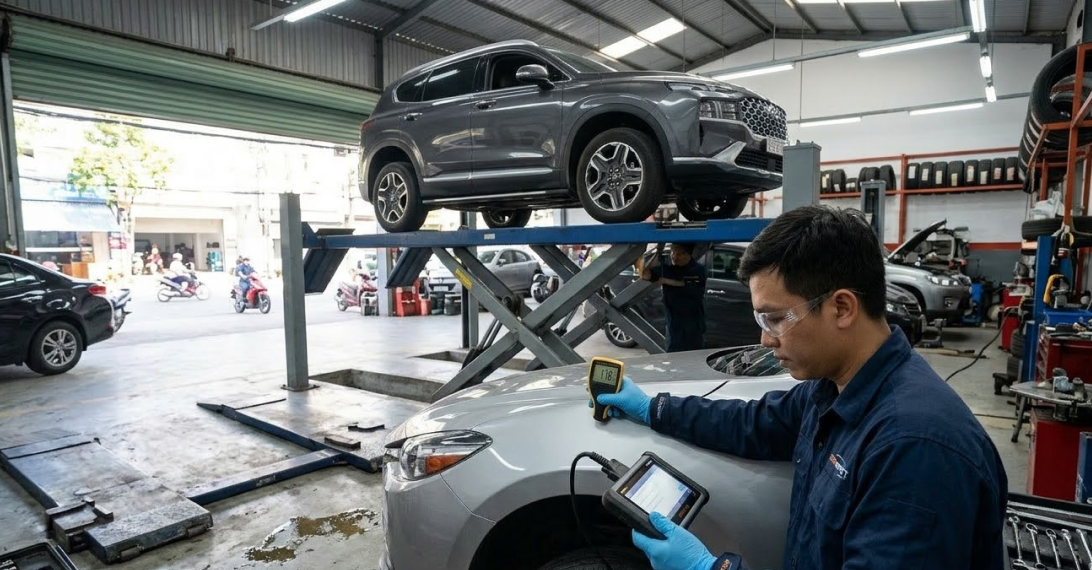 kiểm tra hệ thống điện xe hơi cũ